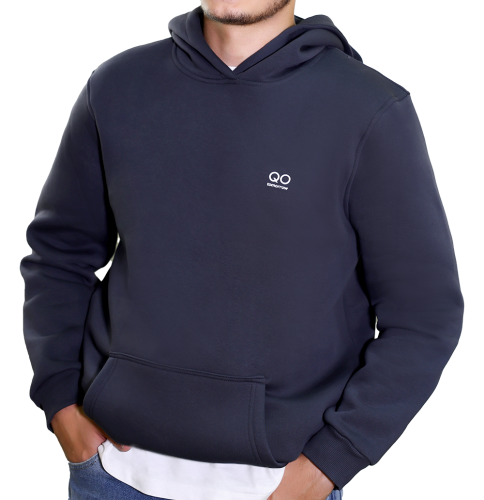 QO tomorrow Kapüşonlu Füme Sweatshirt - 1